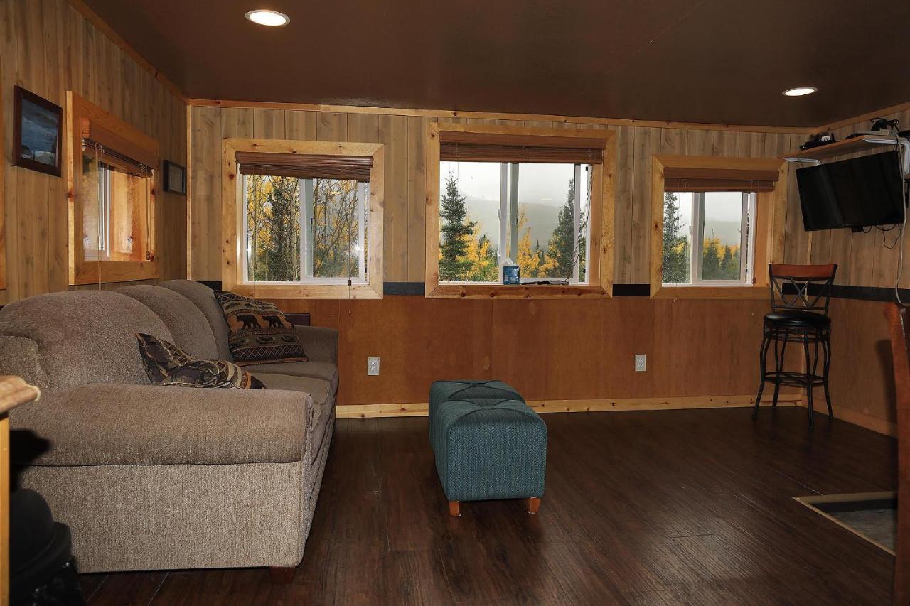 Denali Park View Family Log Cabin エクステリア 写真